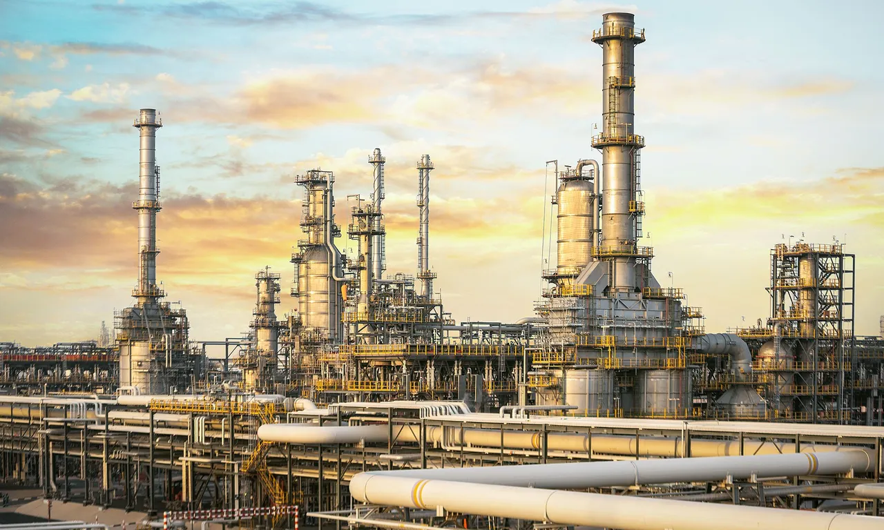 Distillation columns, Ruwais refinery, Abu Dhabi